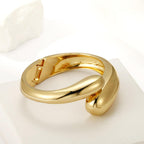 Twin Layer White 18K Gold Anti Tarnish Bracelet Kada For Women Bulk
