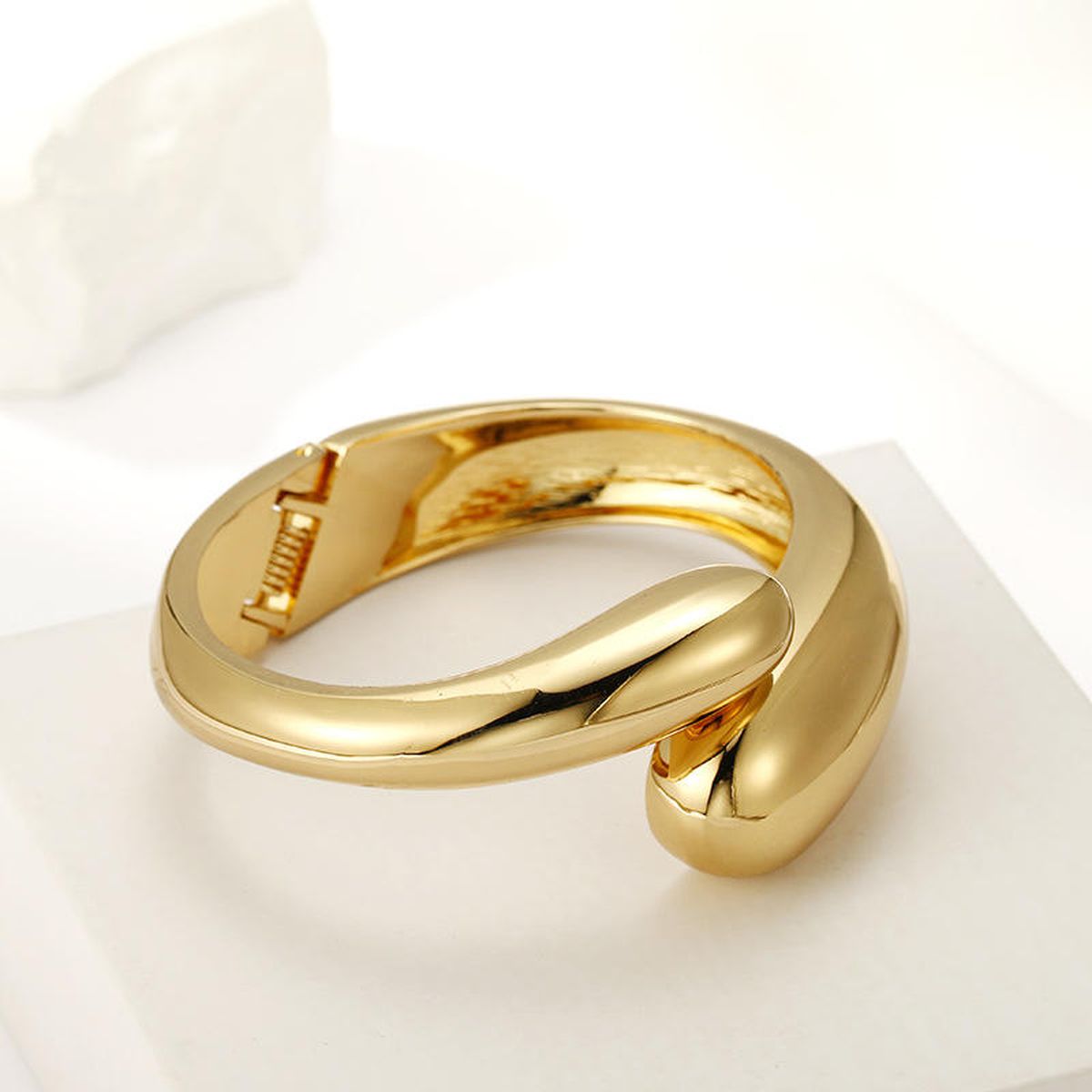 Twin Layer White 18K Gold Anti Tarnish Bracelet Kada For Women Bulk