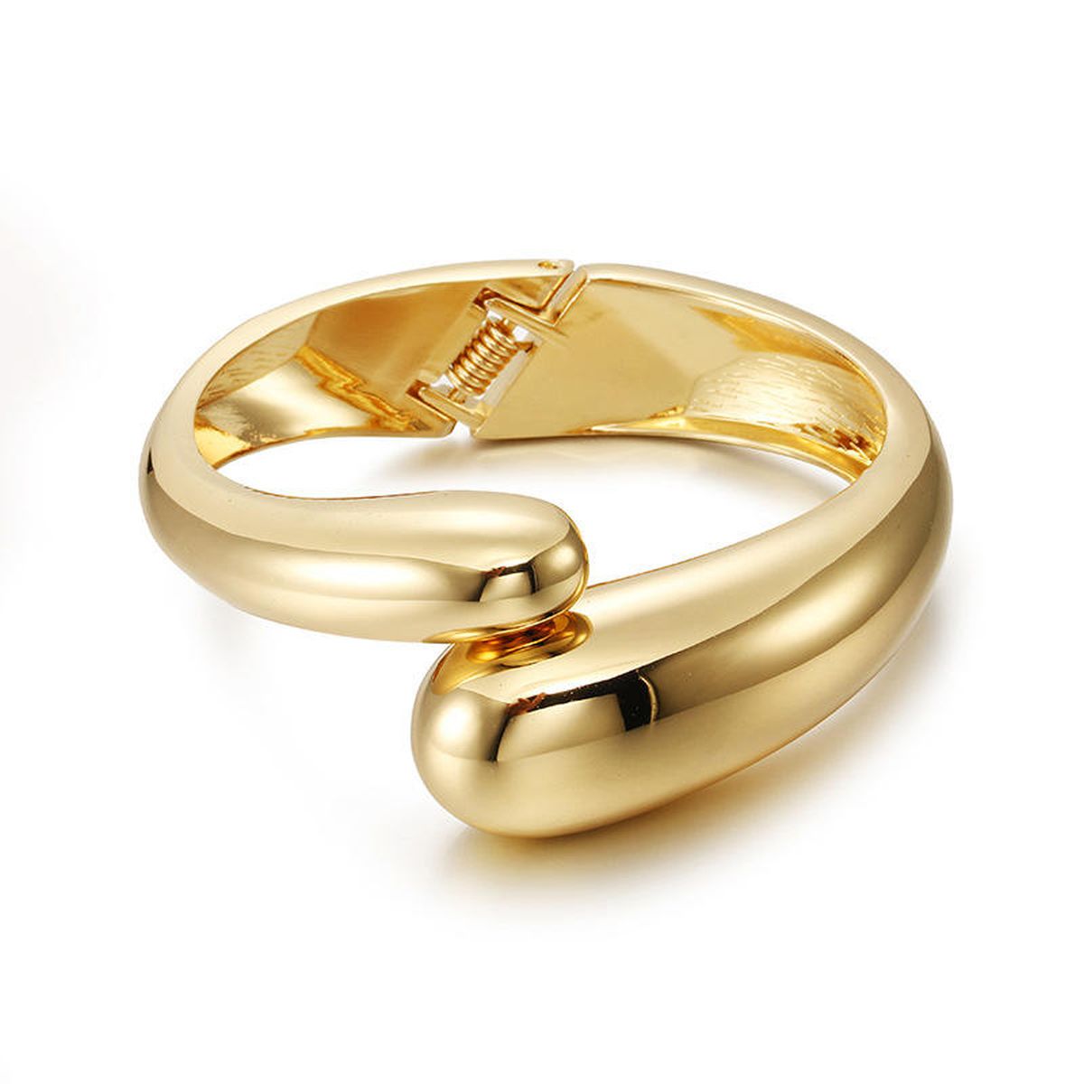 Twin Layer White 18K Gold Anti Tarnish Bracelet Kada For Women Bulk