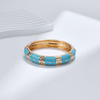 Traditional Enamel Pink 18K Gold Anti Tarnish Openable Kada Women Bulk
