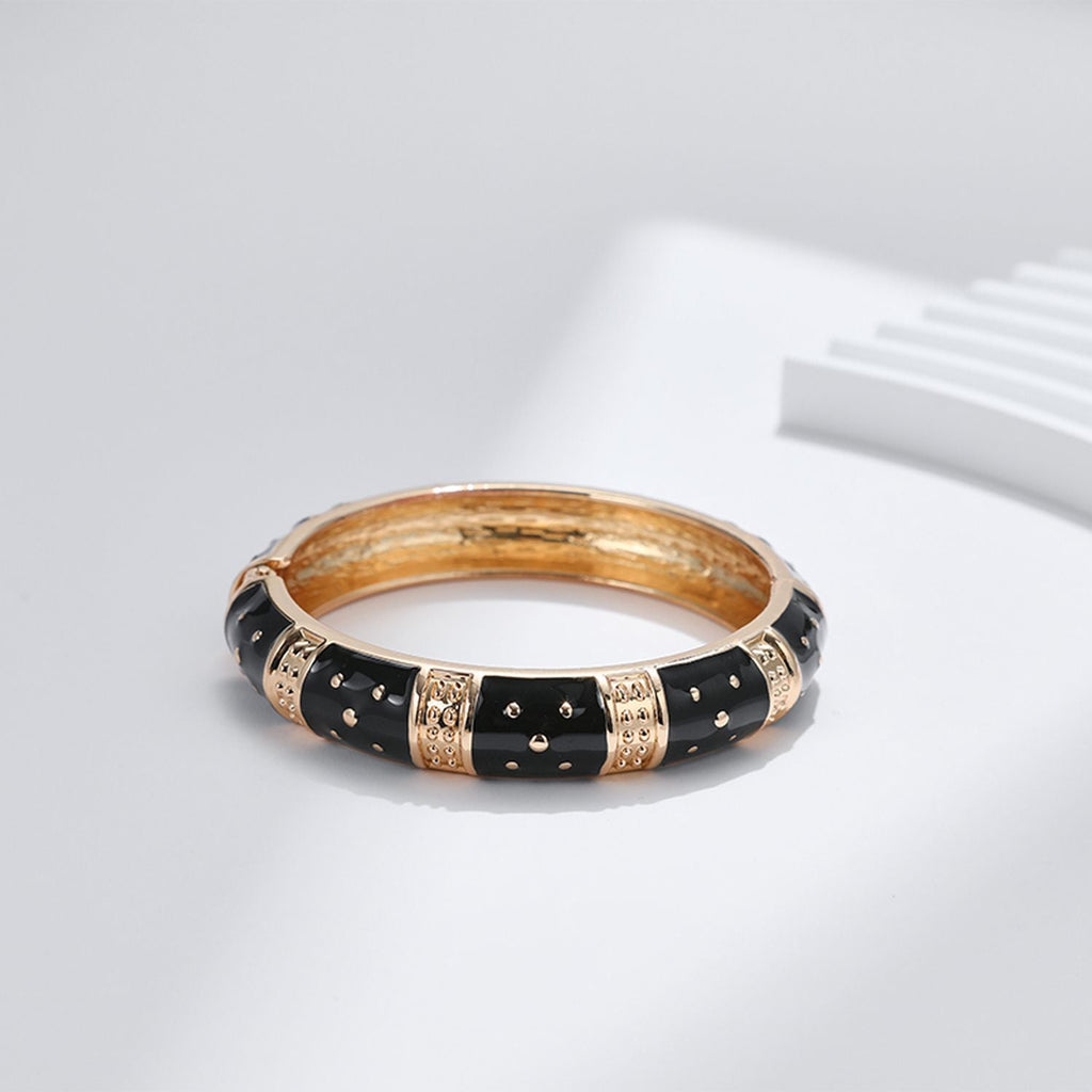 Traditional Enamel Pink 18K Gold Anti Tarnish Openable Kada Women Bulk