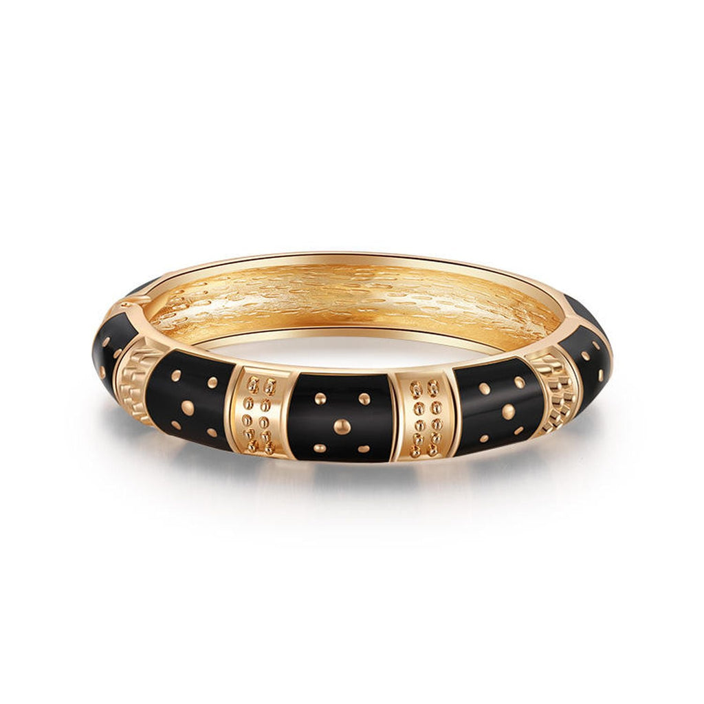 Traditional Enamel Pink 18K Gold Anti Tarnish Openable Kada Women Bulk