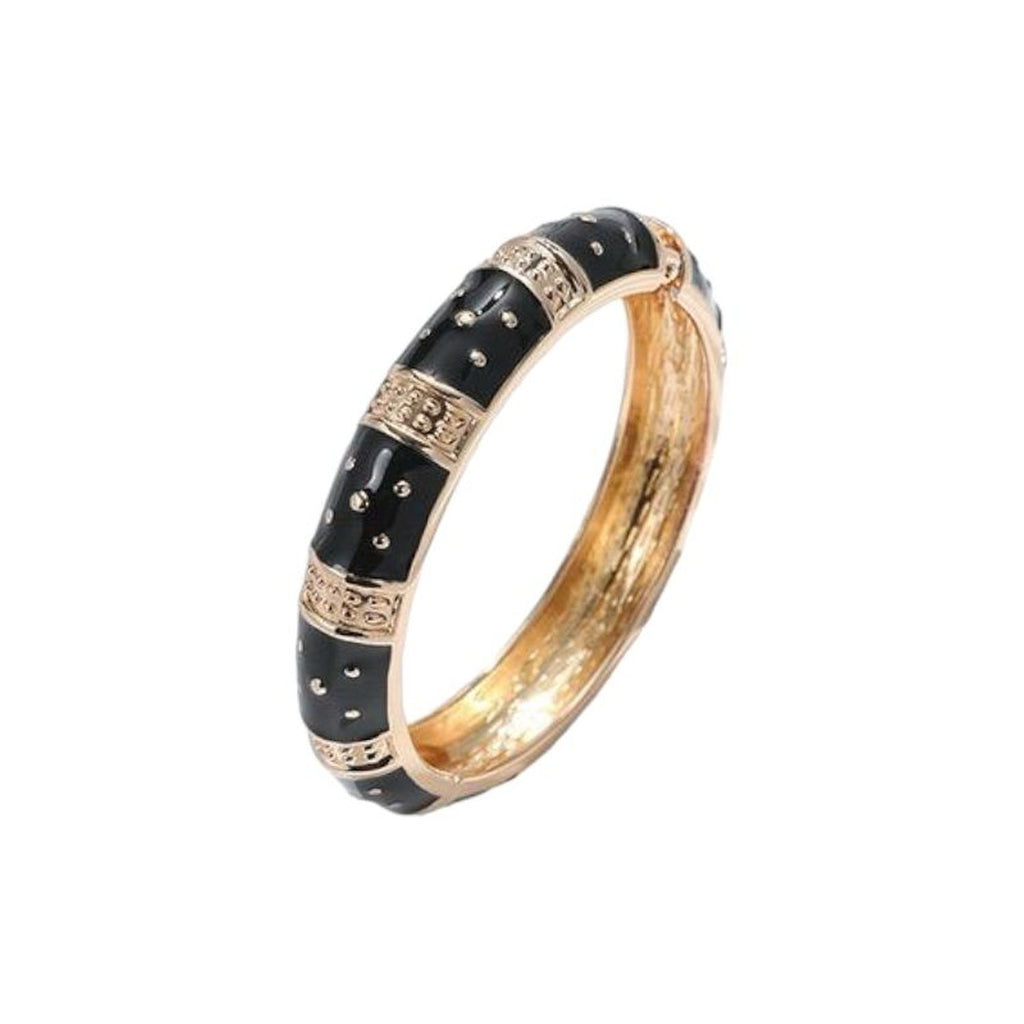 Traditional Enamel Pink 18K Gold Anti Tarnish Openable Kada Women Bulk