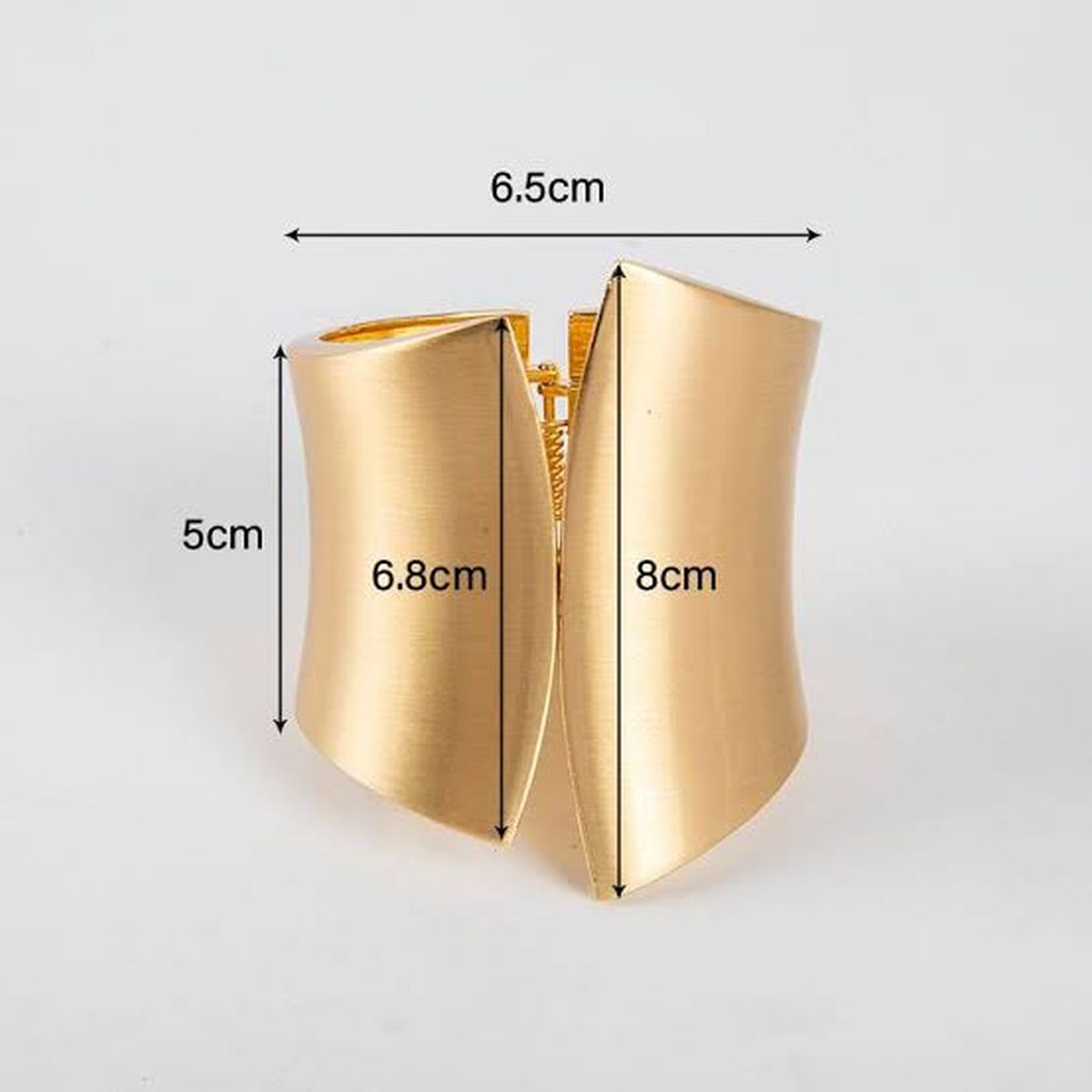 Big Geometry 18K Gold Anti Tarnish Openable Kada Bracelet Women Bulk