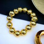 Two Tone Gold Silver Anti Tarnish Ball Stackable Bracelet Bulk