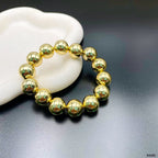 Two Tone Gold Silver Anti Tarnish Ball Stackable Bracelet Bulk