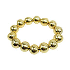 Two Tone Gold Silver Anti Tarnish Ball Stackable Bracelet Bulk