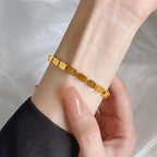 Love 18K Gold Stainless Steel Anti Tarnish Snake Chain Bracelet Bulk