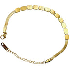 Love 18K Gold Stainless Steel Anti Tarnish Snake Chain Bracelet Bulk