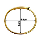 Nail Enamel Black 18K Gold Anti Tarnish Openable Kada Bracelet Bulk