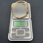 Nail Enamel Black 18K Gold Anti Tarnish Openable Kada Bracelet Bulk
