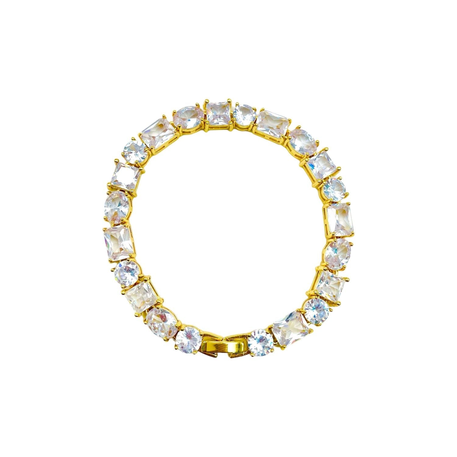 Solitaire Cubic Zirconia 18K Gold Anti Tarnish Adjustable Ring Bulk