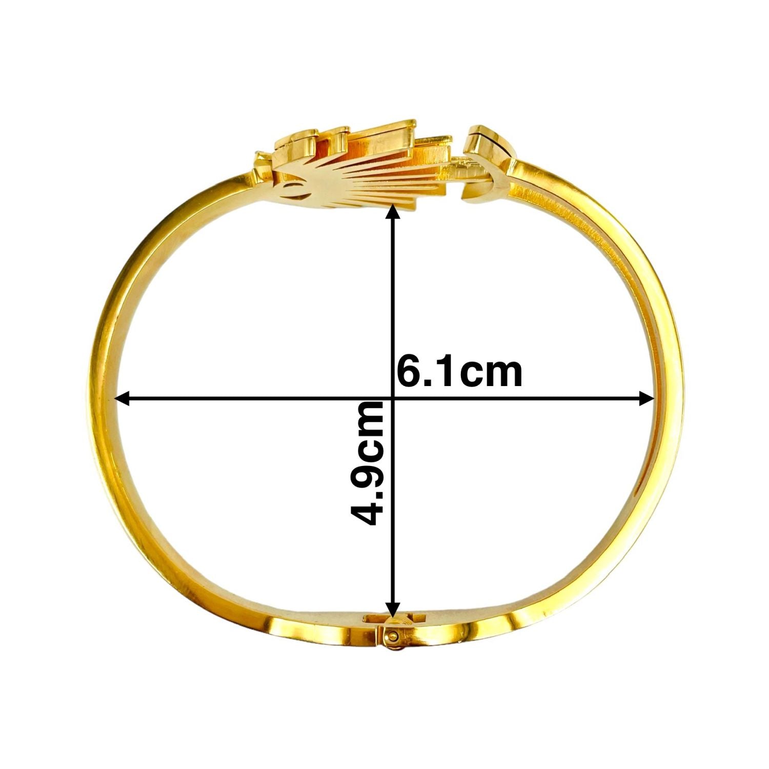 Eyelash Evil Eye CZ 18K Gold Anti Tarnish Openable Kada Bracelet Bulk