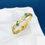 Clover Cubic Zirconia Mother Of Pearl Multi 18K Gold Anti Tarnish Openable Kada Bracelet For Women