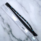 Layer Blue Black Beads Vegan Leather Bracelet For Men Bulk