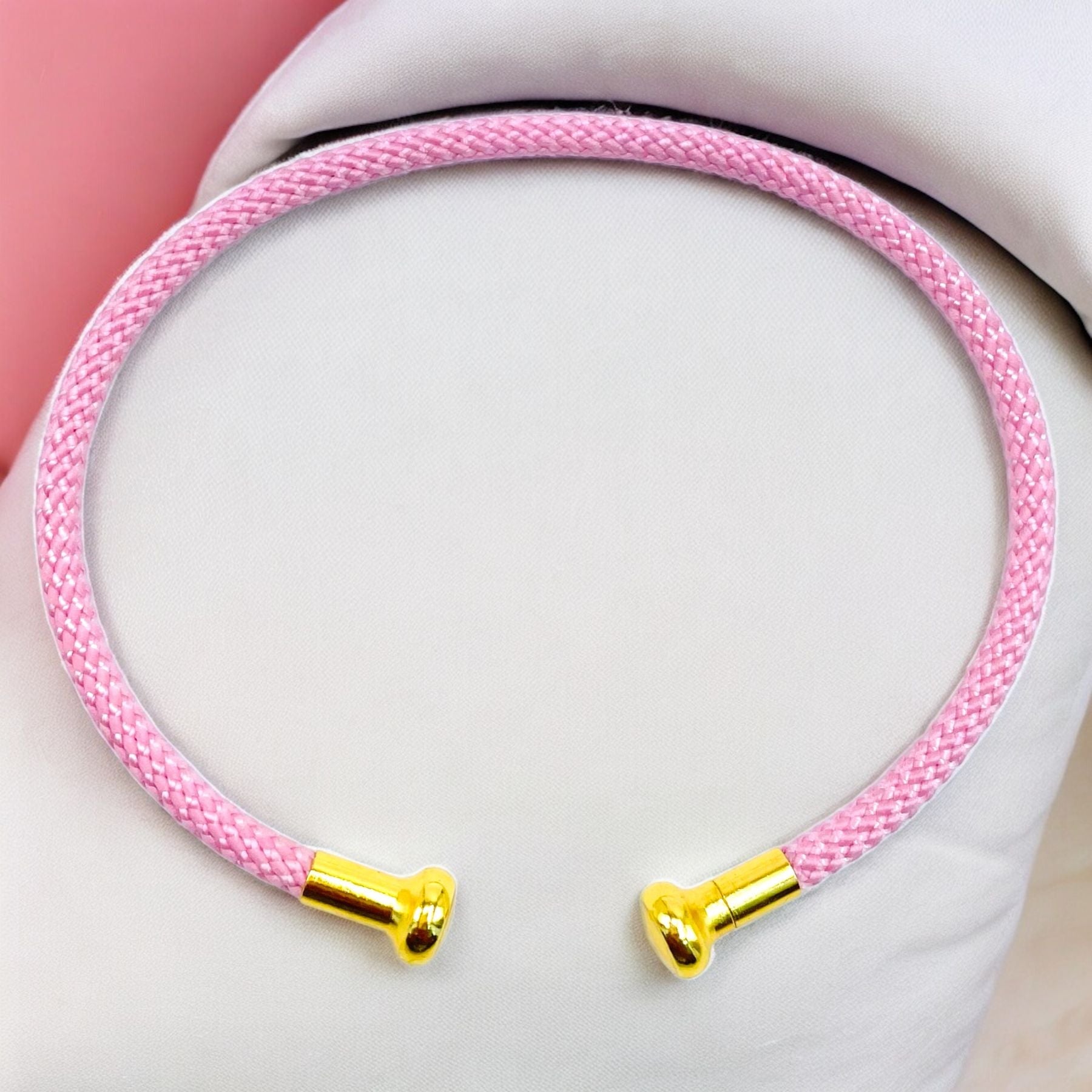 Personalized customized Initial Letter Alphabet 18K Gold Anti Tarnish Threads Cuff Bracelet For Women Secondary image