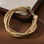 Snake 18K Gold Anti Tarnish Layer Chain Bracelet For Women Bulk