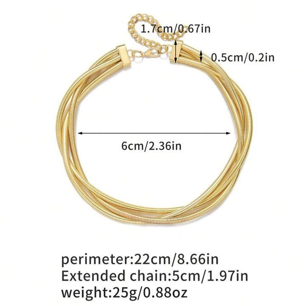 Snake 18K Gold Anti Tarnish Layer Chain Bracelet For Women Bulk