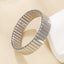 Silver Stainless Steel Anti Tarnish Stretchable Elastic Bracelet Bulk