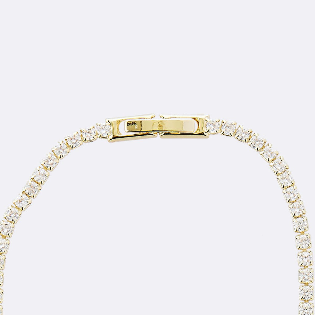 Heart Solitaire CZ 18K Gold Anti Tarnish Tennis Bracelet Bulk