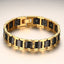 Magnet Black 18K Gold Tungsten Ceramic Anti Tarnish Bracelet Men Bulk