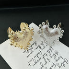 Love Heart 18K Gold Cuff Kada Bracelet For Women Bulk
