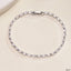 Baguette Solitaire Silver White Cubic Zirconia Tennis Bracelet Bulk