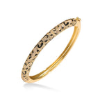 Tiger Stripe Gold Black Anti Tarnish Openable Kada Bracelet Bulk