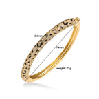 Tiger Stripe Gold Black Anti Tarnish Openable Kada Bracelet Bulk
