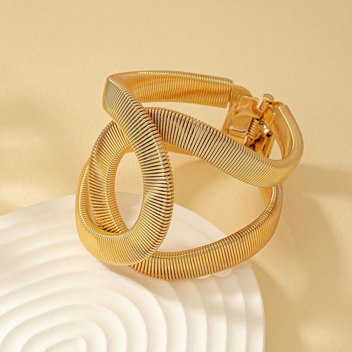 Infinity 18K Gold Openable Kada Bracelet For Women Bulk