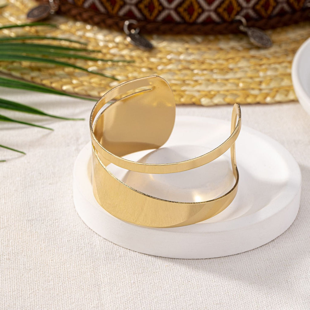 Designer 18K Gold Cuff Kada Bracelet For Women Bulk