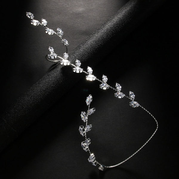 Marquise Floral Cubic Zirconia Knuckle Bracelet Ring For Women Bulk Secondary image