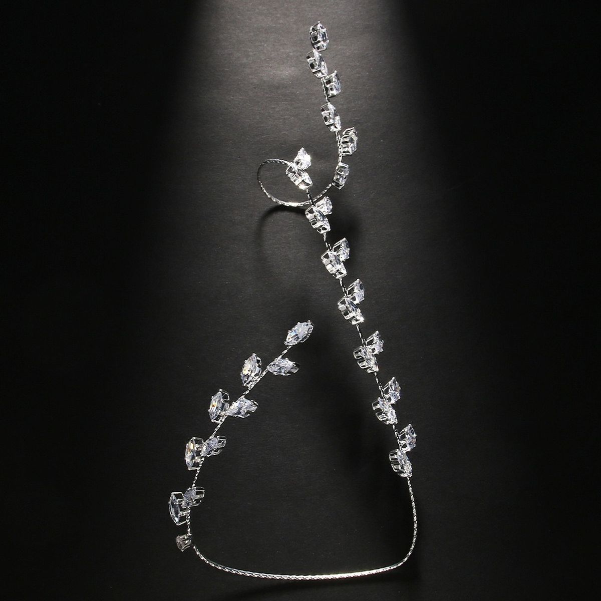 Marquise Floral Cubic Zirconia Knuckle Bracelet Ring For Women Bulk