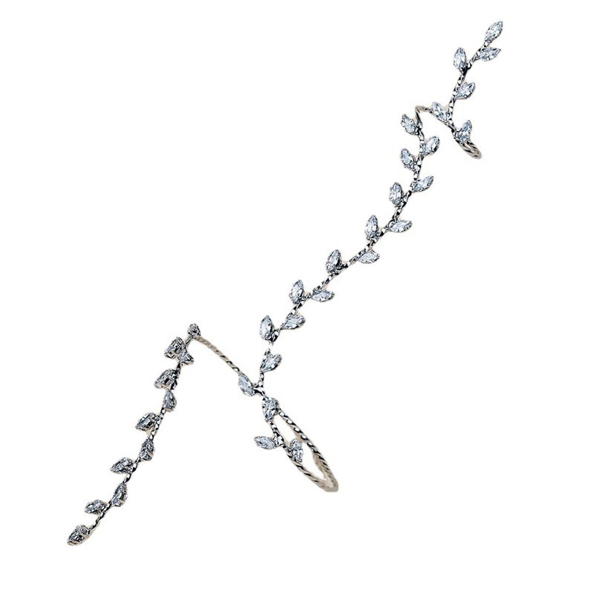 Marquise Floral Cubic Zirconia Knuckle Bracelet Ring For Women Bulk