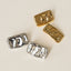 Biscuit Dented 18K Gold Stainless Steel Anti Tarnish Stud Earring Bulk