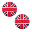 British Red Blue Cufflinks In Box