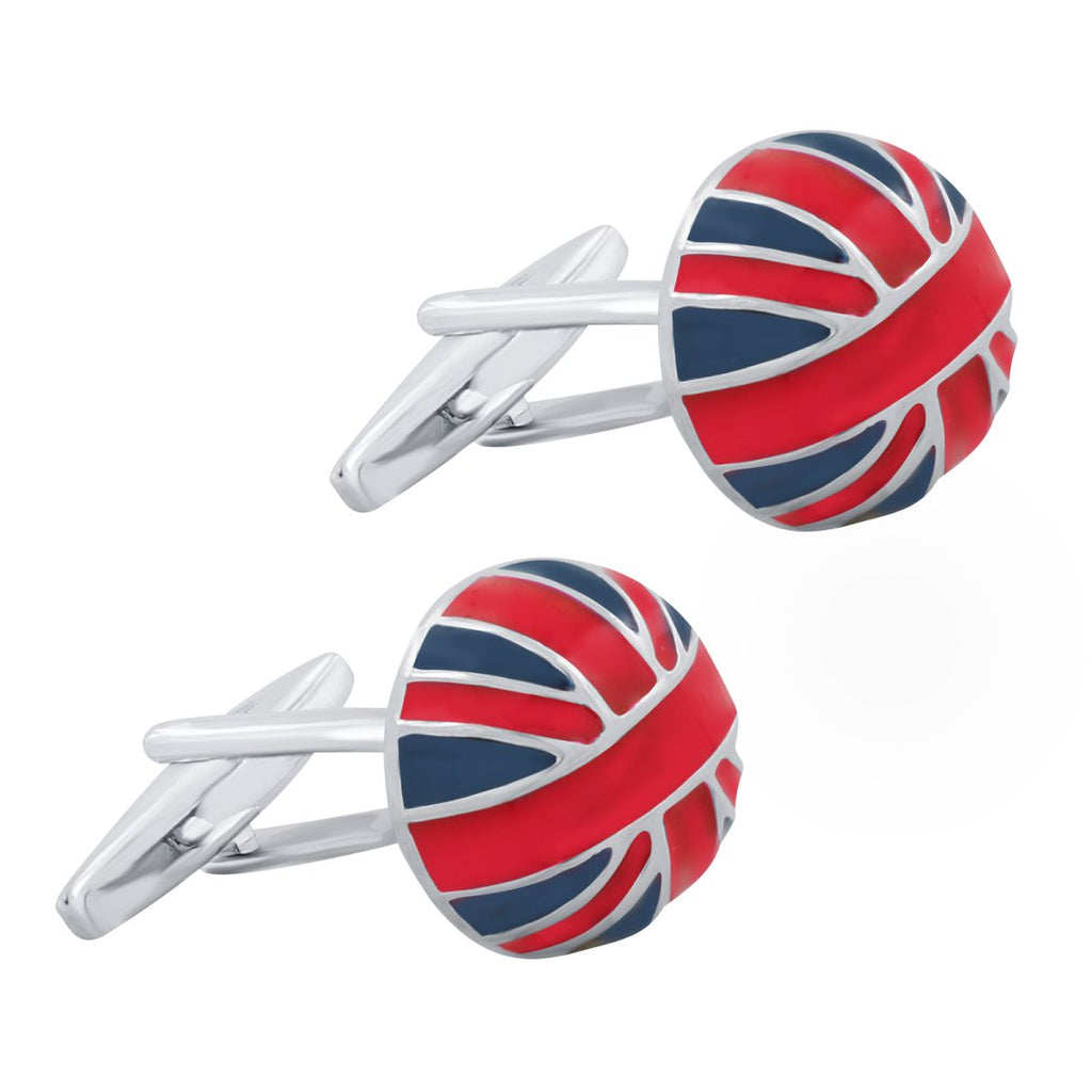British Red Blue Cufflinks In Box