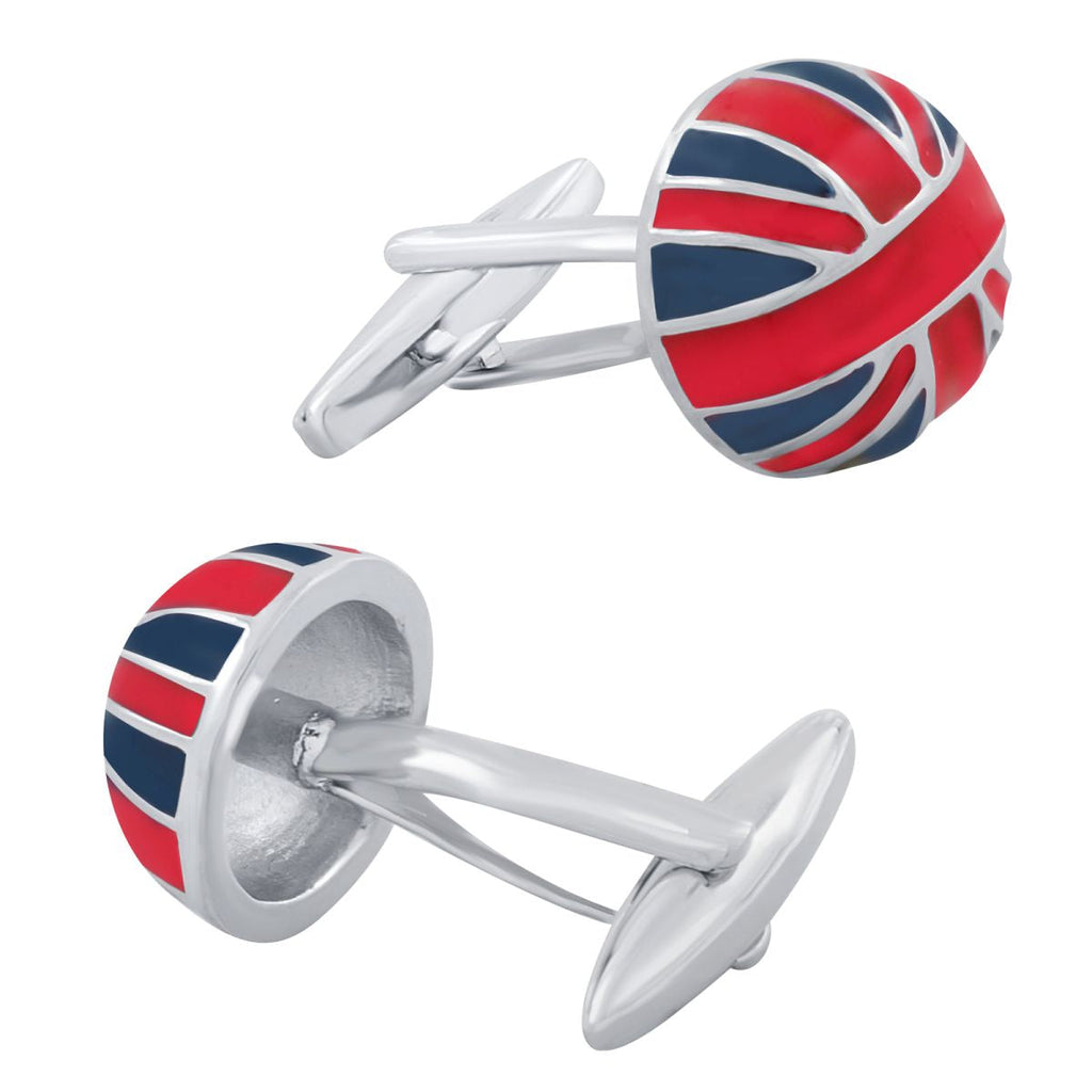 British Red Blue Cufflinks In Box