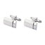 Rectangle Silver Matte Cufflinks In Box Bulk