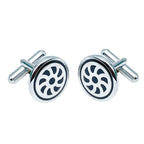 Round Black Eye Cufflinks In Box Bulk