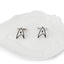 Triangle Silver Star Trek Cufflinks In Box Bulk