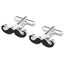 Fancy Silver Mooch Moustache Cufflinks In Box Bulk