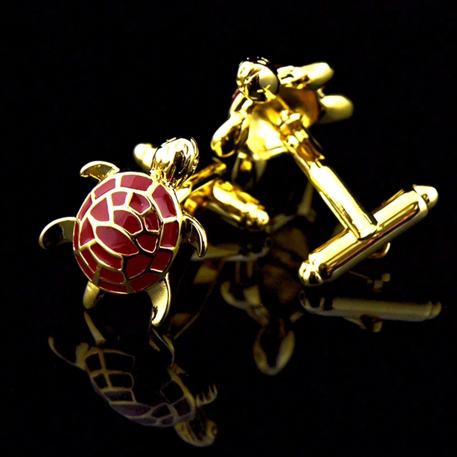Turtle Tortoise Red Cufflinks In Box Bulk