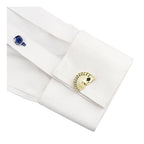 Poker Gambling Playing Cards Gold Cufflinks Box Bulk