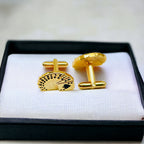 Poker Gambling Playing Cards Gold Cufflinks Box Bulk