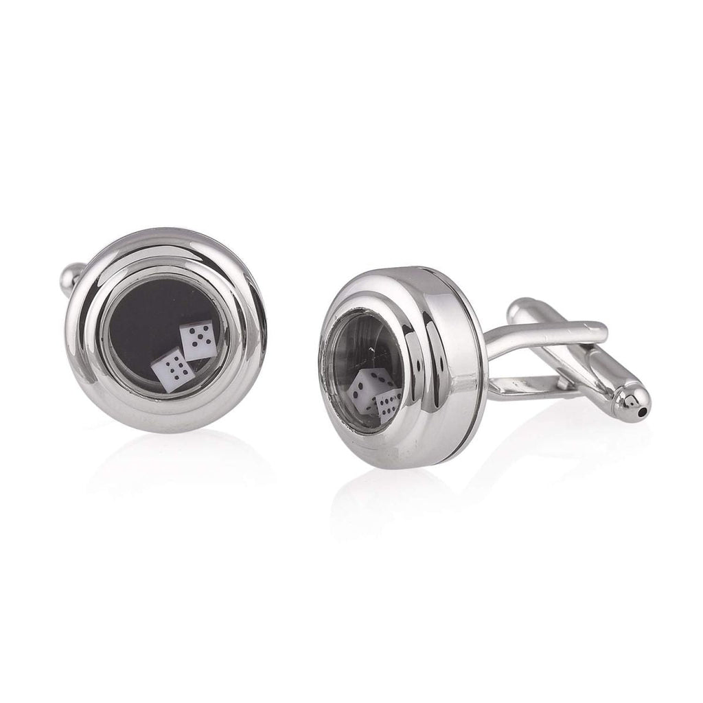 Gambling Dice Black Cufflinks In Box Bulk