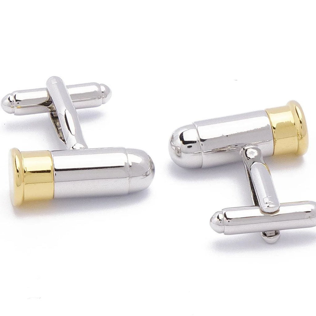 Bullet Silver Cufflinks In Box