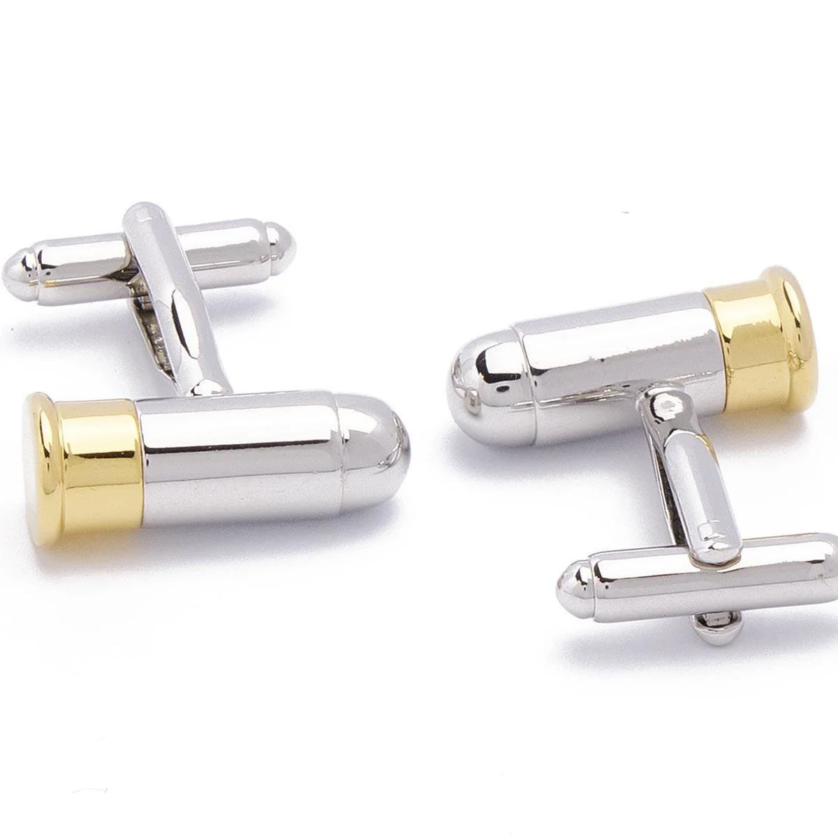 Bullet Silver Cufflinks In Box