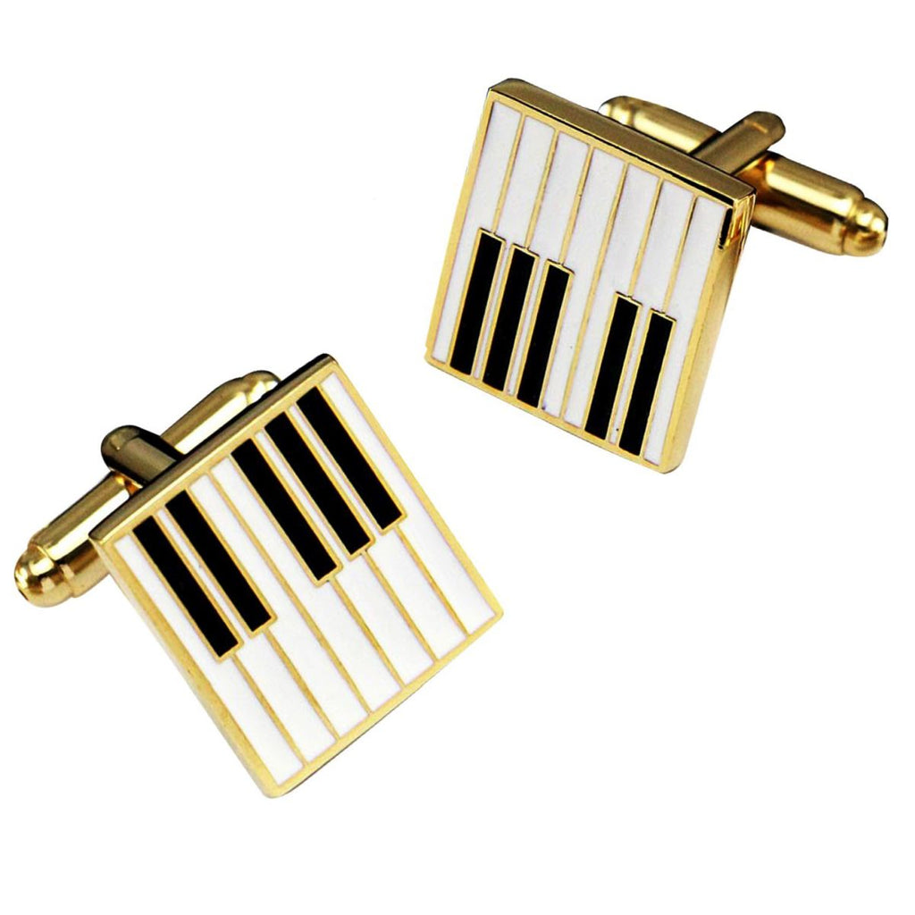 Piano Music Black Cufflinks In Box Bulk