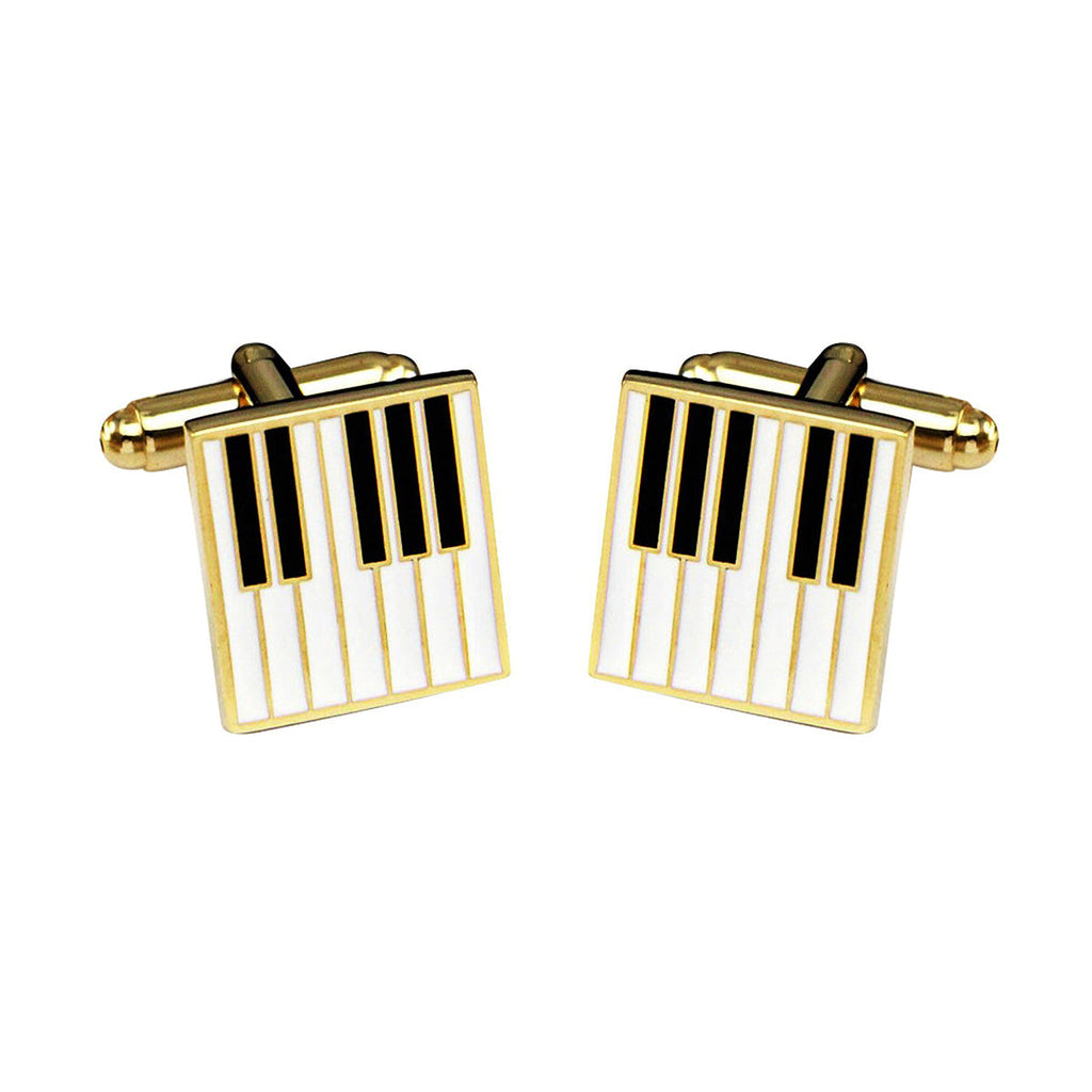 Piano Music Black Cufflinks In Box Bulk